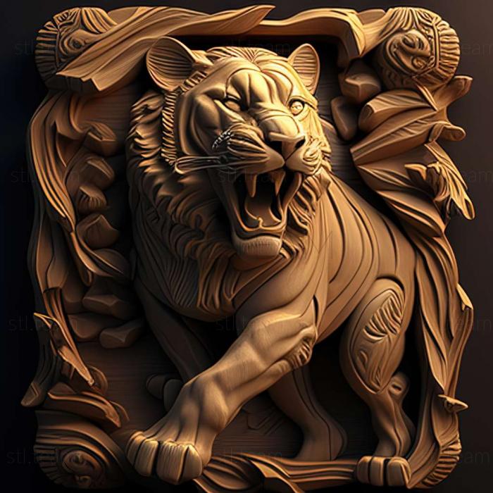 3D модель Геркулес liger знаменита тварина (STL)